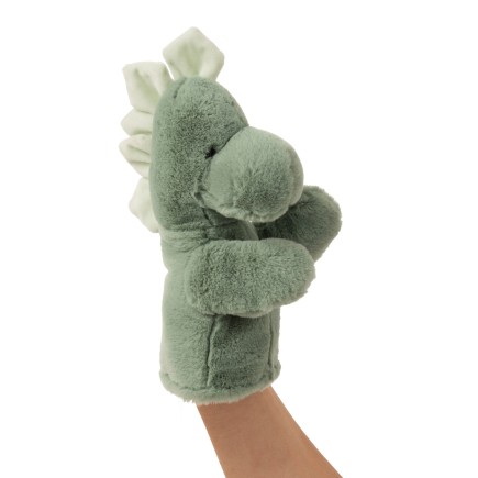 Dinosaure en peluche vert menthe 13x8x26 cm