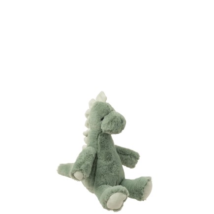 Dinosaure en peluche vert menthe 22x15x27 cm