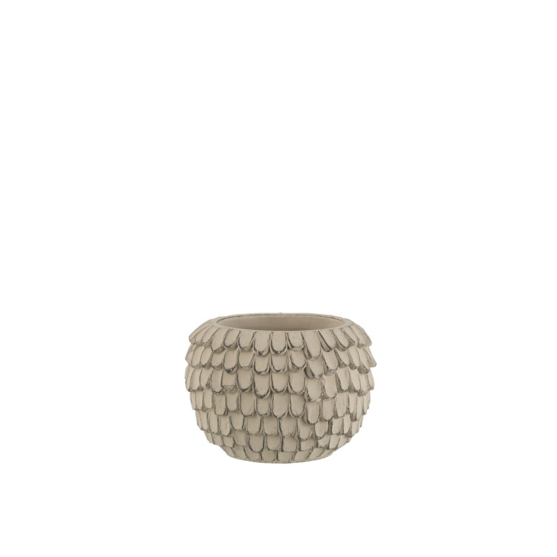 Cache-pot en ciment gris 14x14x10 cm Cache-pot en ciment gris 14x14x10 cm