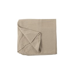 Housse pour pouf monaco en lin beige 105x105x49cm