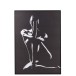 Cadre femme en toile noir 102x4x143 cm Cadre femme en toile noir 102x4x143 cm