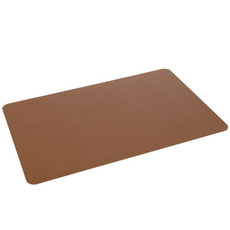 Mantel rectangular de plástico color coñac de 35x45x1 cm Mantel rectangular de plástico color coñac de 35x45x1 cm