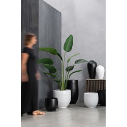 Vase en céramique noir 35x35x60 cm