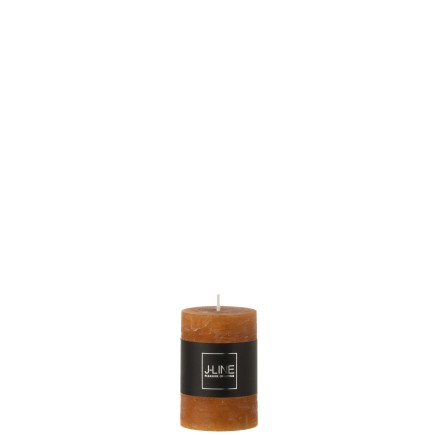 Bougie cylindrique caramel L5xl5xH7cm