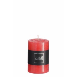 Bougie cylindrique rouge 5x5x7.5 cm