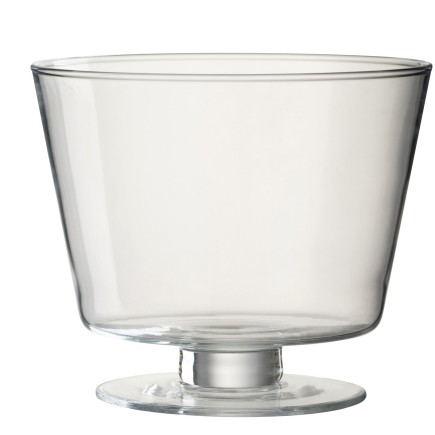 Vase large sur pied en verre 16x19x19 cm