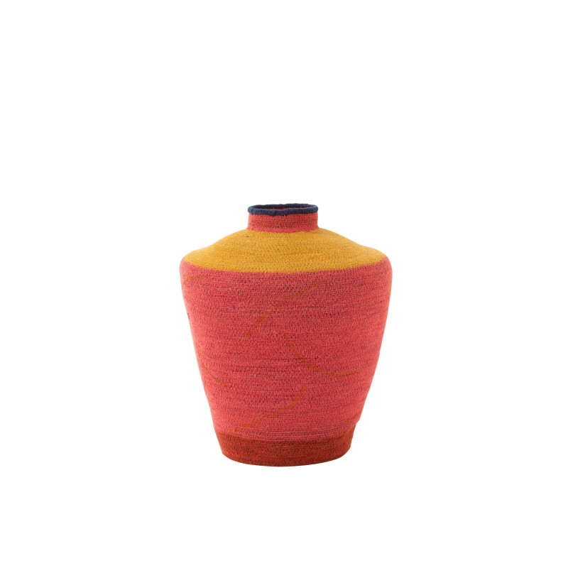 Vase en roseau multicolore 32x32x38 cm Vase en roseau multicolore 32x32x38 cm