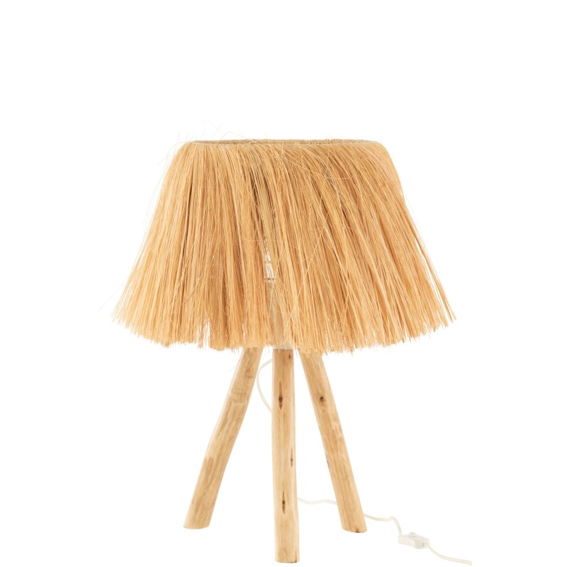 Lampe Bahamas en bois naturel 30x30x51 cm Lampe Bahamas en bois naturel 30x30x51 cm