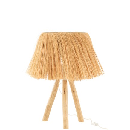 Lampe Bahamas en bois naturel 30x30x51 cm