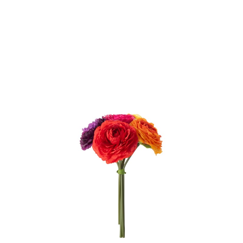 Renoncules bouquet en polyresine multicolore 23x15x15 cm Renoncules bouquet en polyresine multicolore 23x15x15 cm