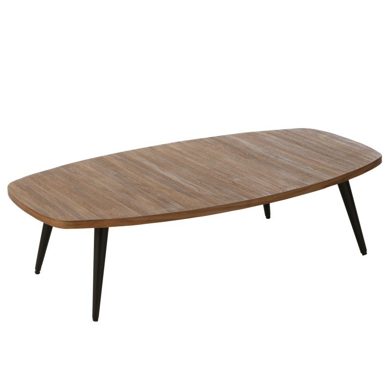Mesa baja de metal natural 120x70x30 cm Mesa baja de metal natural 120x70x30 cm