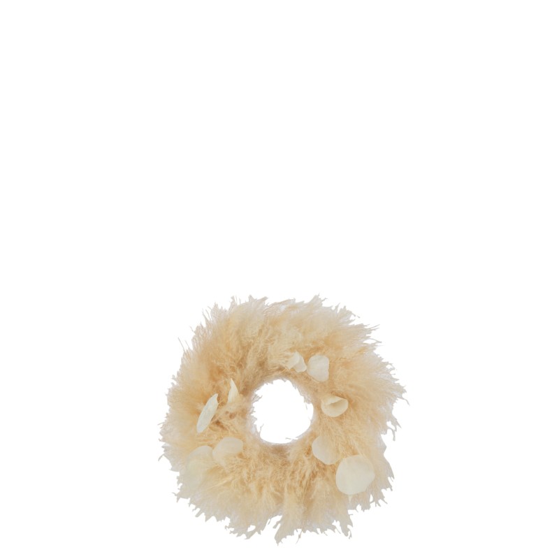 Couronne plantes séchées en roseau naturel 38x7x38 cm Couronne plantes séchées en roseau naturel 38x7x38 cm