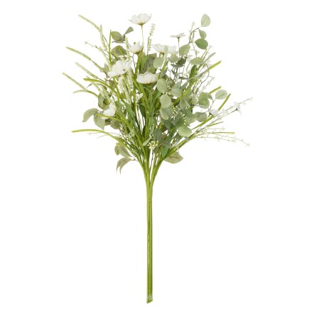Bouquet di fiori artificiali bianchi 30x30x85 cm