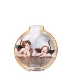 Vase en céramique multicolore 24.5x5x25 cm "Les Chartistes Inspired by the Two Cherubs Large"