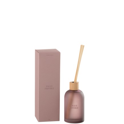 "Diffusore di essenze essenziali ""Fico Frivolo"" 250ml in vetro 7.5x7.5x27.5 cm"