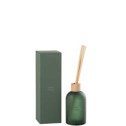 Difusor de esencias «Bosque Helado» 250ml en vidrio 7.5x7.5x27.5 cm