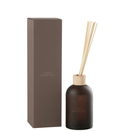 Difusor de esencias «Vainilla Gourmande» 500ml vidrio 9.5x9.5x35.5 cm