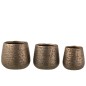 Cache-pot rond en céramique cuivre 16x16x14 cm Cache-pot rond en céramique cuivre 16x16x14 cm