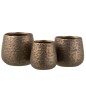 Cache-pot rond en céramique cuivre 16x16x14 cm Cache-pot rond en céramique cuivre 16x16x14 cm