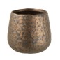 Cache-pot rond en céramique cuivre 16x16x14 cm Cache-pot rond en céramique cuivre 16x16x14 cm