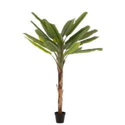 Bananier artificiel en plastique vert H250 cm