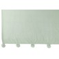 Coperta con pompon in poliestere verde chiaro 173x126 cm Coperta con pompon in poliestere verde chiaro 173x126 cm