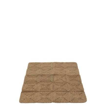 Tapis carrés en plastique naturel 153x122x1.5 cm