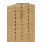 Plateau déco murale en jonc de mer naturel/noir 100x100x5 cm Plateau déco murale en jonc de mer naturel/noir 100x100x5 cm