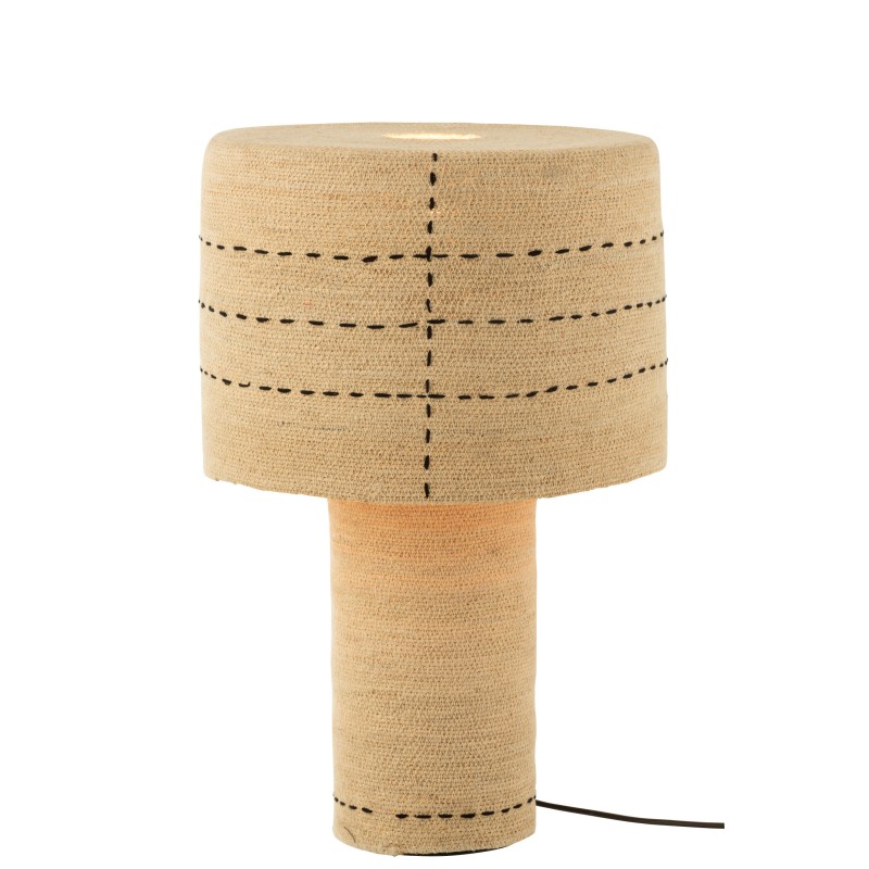 Lampada a puntini in canna beige 38x38x60 cm Lampada a puntini in canna beige 38x38x60 cm