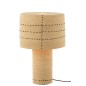 Lampada a puntini in canna beige 38x38x60 cm Lampada a puntini in canna beige 38x38x60 cm