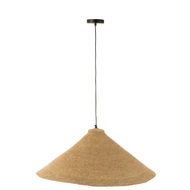 Lampada a sospensione in giunco beige 82x82x34 cm Lampada a sospensione in giunco beige 82x82x34 cm