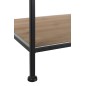 Perchero textil en metal/madera negra 111x52x181 cm Perchero textil en metal/madera negra 111x52x181 cm