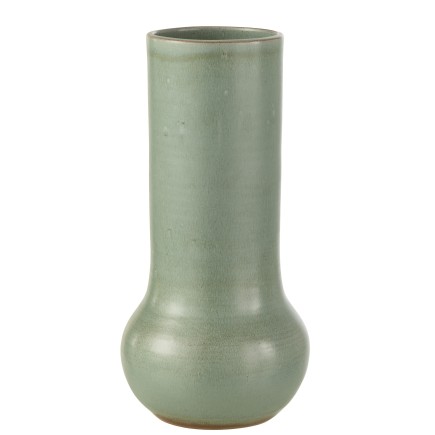 Vaso in ceramica bleu gris 14x14x40 cm