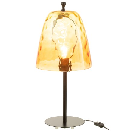 Lampe en verre jaune 58x28x28 cm