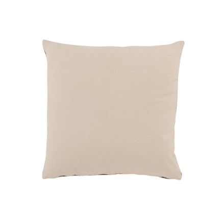 Coussin carré avec losanges en coton marron 45x45cm