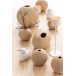 Vase boule en céramique beige D18cm Vase boule en céramique beige D18cm