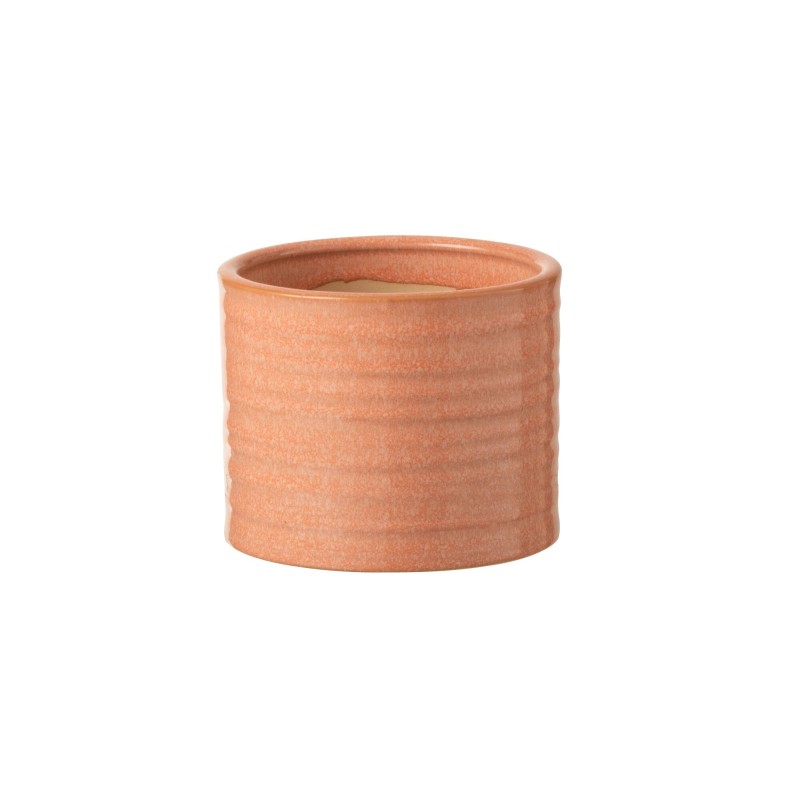 Cache-pot en céramique orange 17.5x17.5x13 cm Cache-pot en céramique orange 17.5x17.5x13 cm