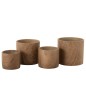 Cache-pot en céramique beige 21.5x21.5x19.5 cm Cache-pot en céramique beige 21.5x21.5x19.5 cm