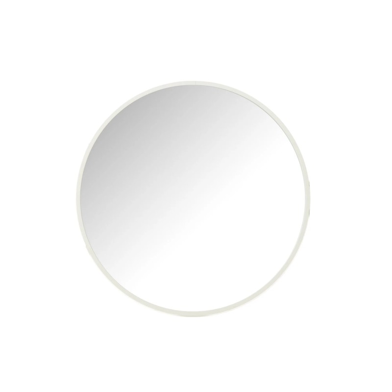 Miroir rond en verre et métal blanc D.40cm Miroir rond en verre et métal blanc D.40cm