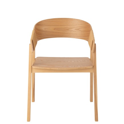 Chaise en bois marron 57.1x52.8x76.8 cm