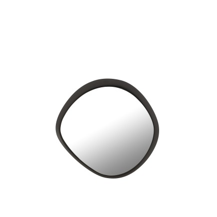 Miroir rond en métal noir 60.5*4.5*58 cm