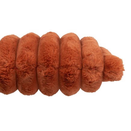 Cuscino quadrato arancione in poliestere 45x45x18 cm