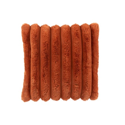 Cuscino quadrato arancione in poliestere 45x45x18 cm