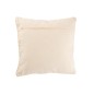 Cuscino quadrato in maglia di cotone bianco 50x50x12 cm