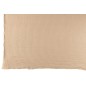 Plaid con bordi sfrangiati in poliestere beige 180x130cm Plaid con bordi sfrangiati in poliestere beige 180x130cm