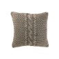 Cuscino quadrato in cotone grigio 50x50x12 cm Cuscino quadrato in cotone grigio 50x50x12 cm