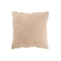 Cuscino quadrato, bordi sfrangiati, poliestere beige 50x50x12 cm Cuscino quadrato, bordi sfrangiati, poliestere beige 50x50x12 cm