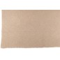 Plaid con bordi sfrangiati in poliestere beige 180x130cm