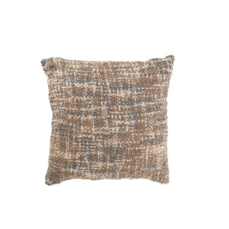Cuscino quadrato in poliestere azzurro 45x45x12cm