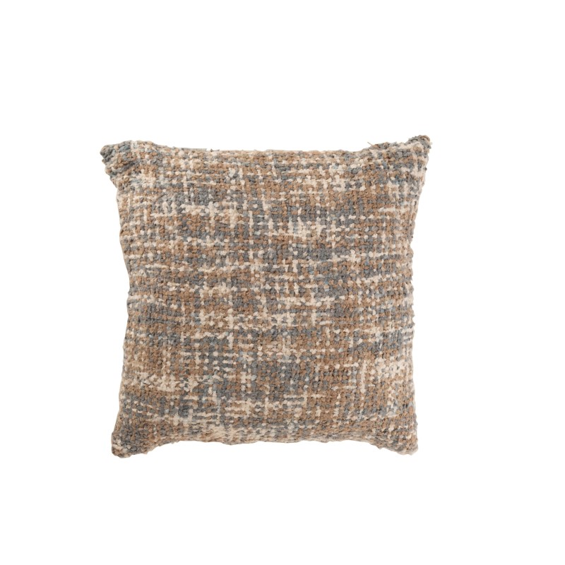 Cuscino quadrato in poliestere azzurro 45x45x12cm Cuscino quadrato in poliestere azzurro 45x45x12cm
